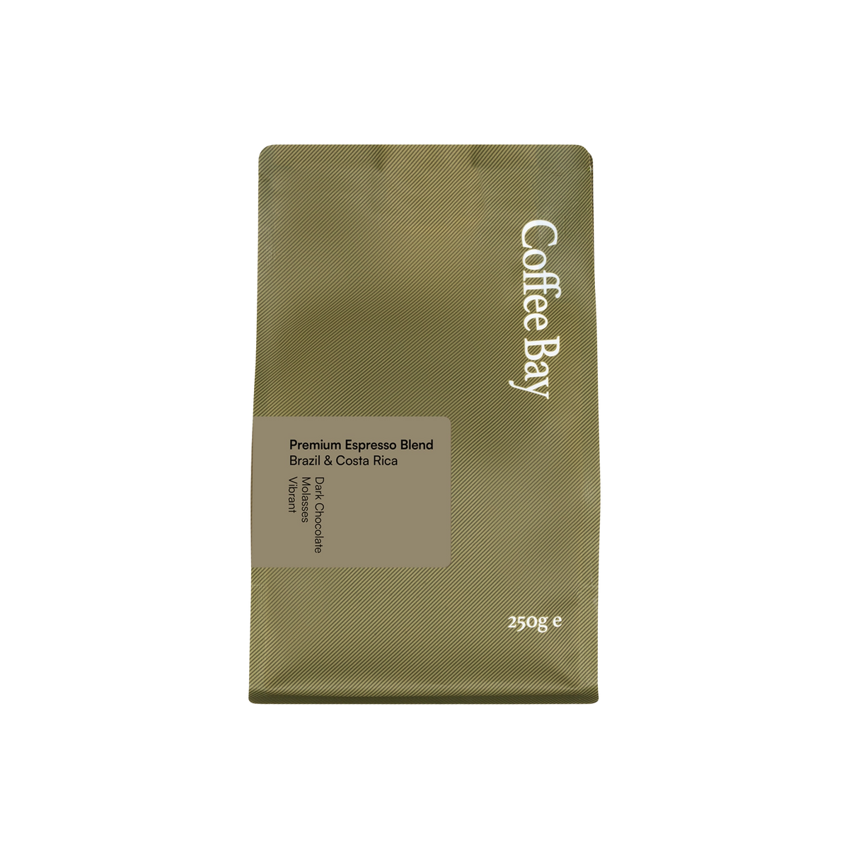 Brazilian and Costa Rica 80/20 wholesale coffee beans bag front view | Coffee Bay UK