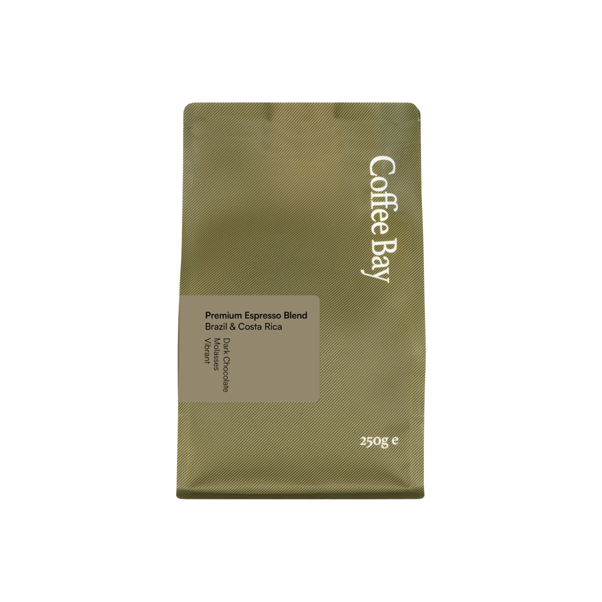 Brazilian and Costa Rica 80/20 wholesale coffee beans bag front view | Coffee Bay UK