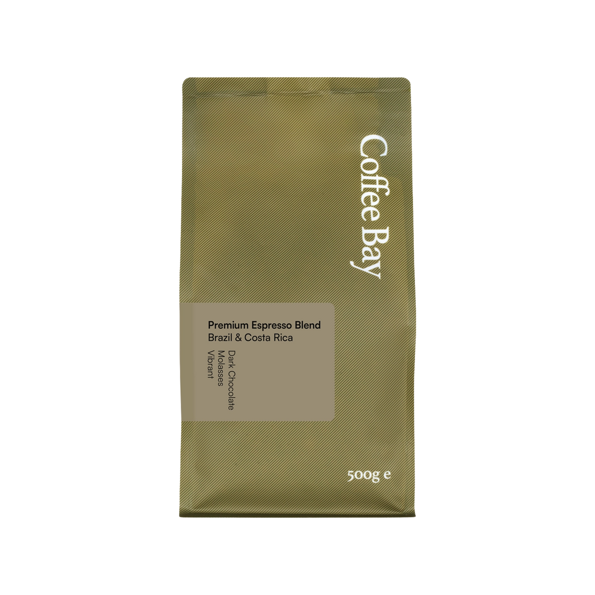 Brazilian and Costa Rica 80/20 wholesale coffee beans bag front view | Coffee Bay UK