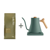 Fellow Stagg EKG PRO Smoke Green + 1kg Café Crème