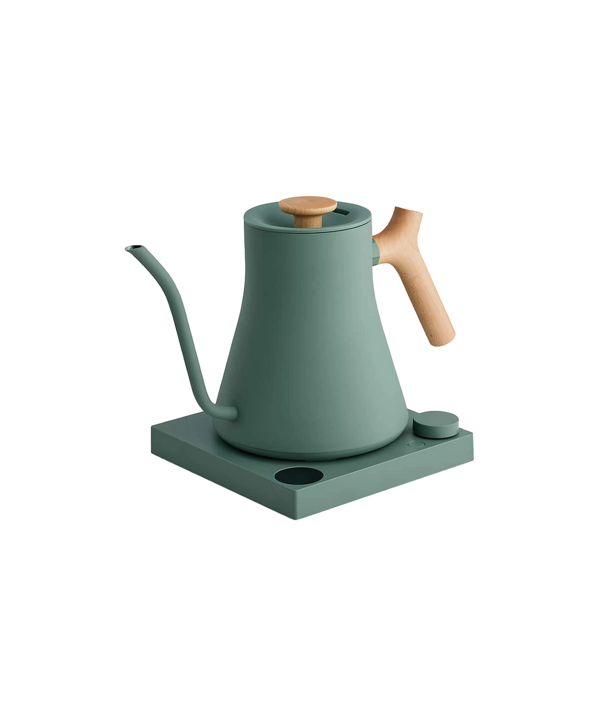 Fellow Stagg EKG Pro Smoke Green pour-over kettle side view | Coffee Bay UK