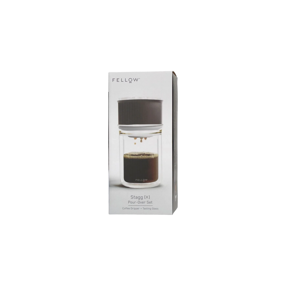 Fellow Stagg X pour-over coffee brewer set front view | Coffee Bay UK