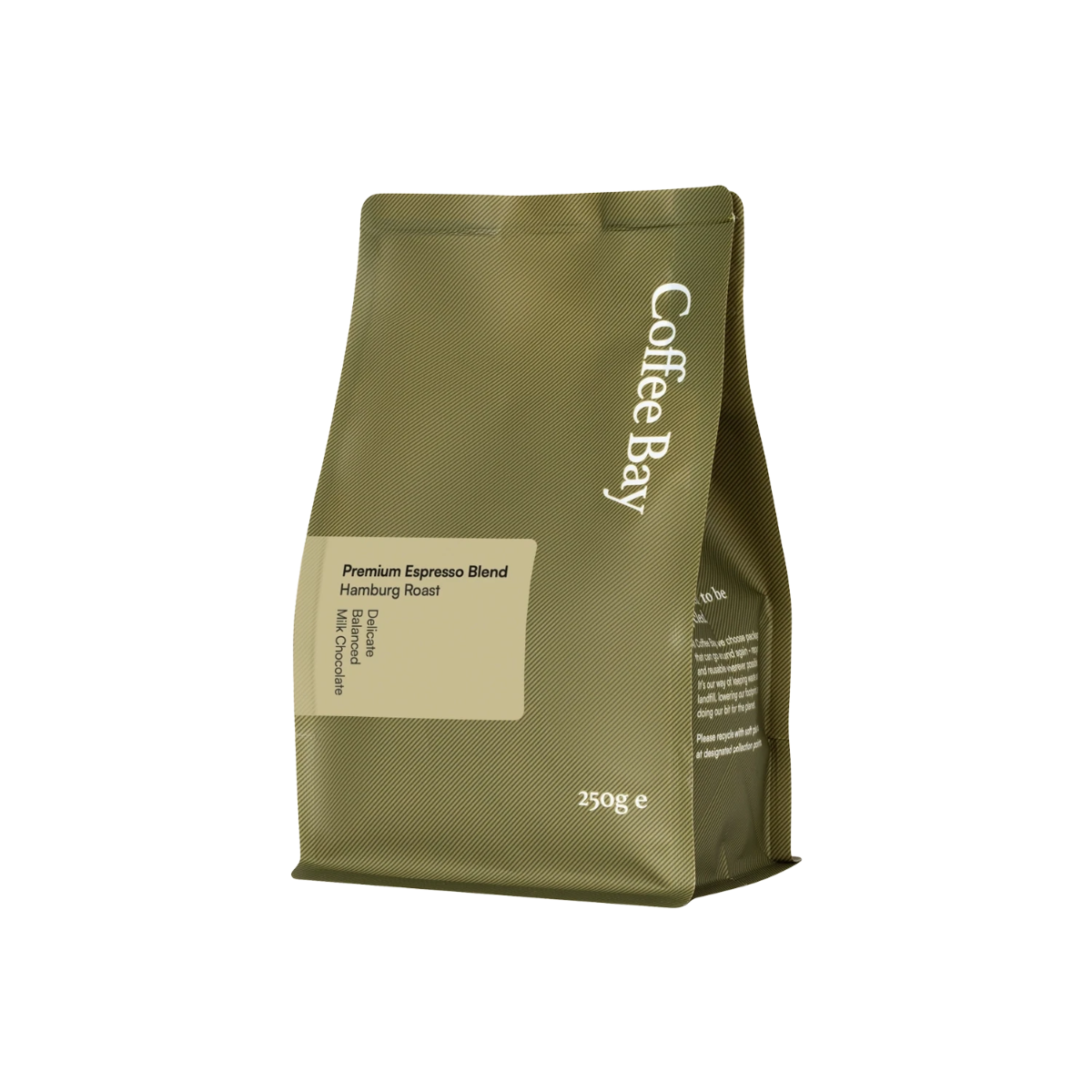 Hamburg Roast wholesale coffee beans bag angled view | Coffee Bay UK