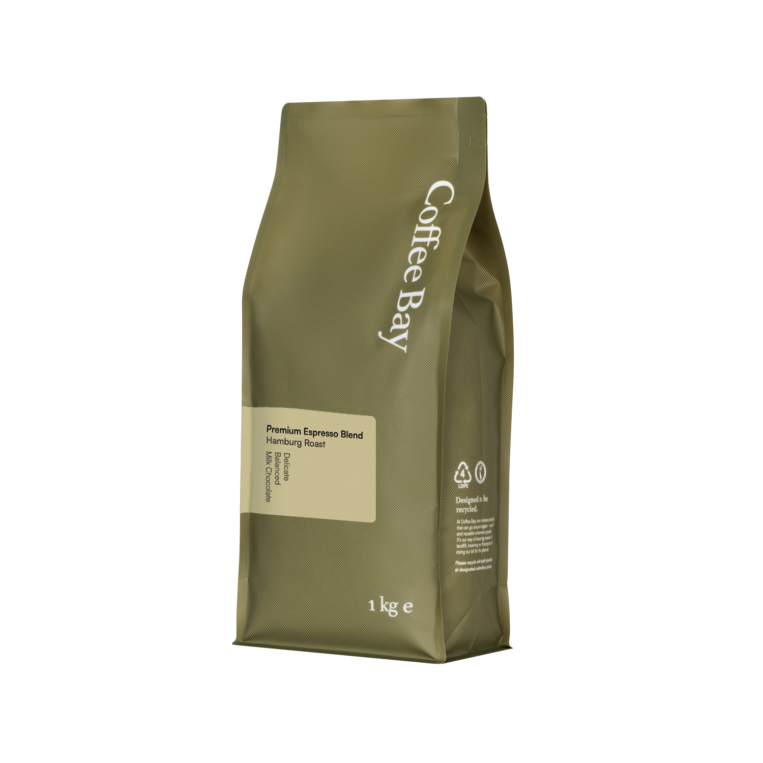 Hamburg Roast wholesale coffee beans bag angled view | Coffee Bay UK