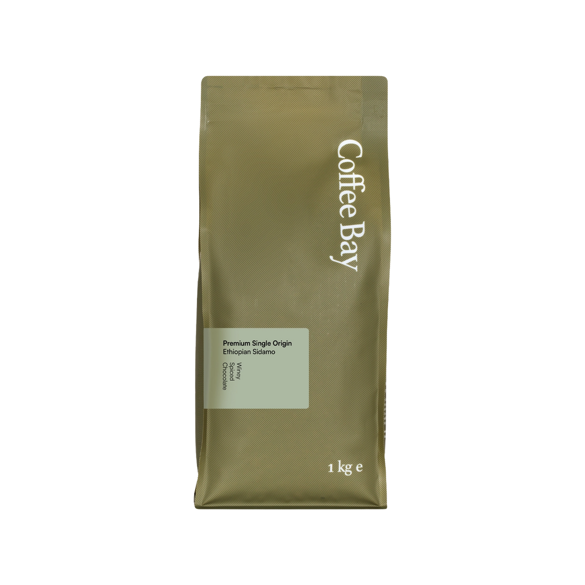 Ethiopian Sidamo wholesale coffee beans bag front view | Coffee Bay UK