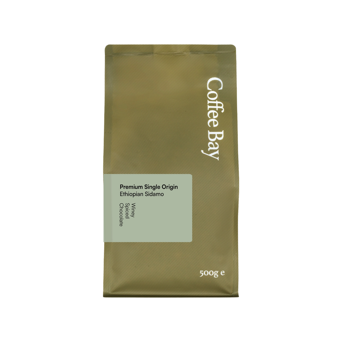Ethiopian Sidamo wholesale coffee beans bag front view | Coffee Bay UK