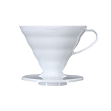 Hario V60 Plastic Coffee Dripper - white size 02