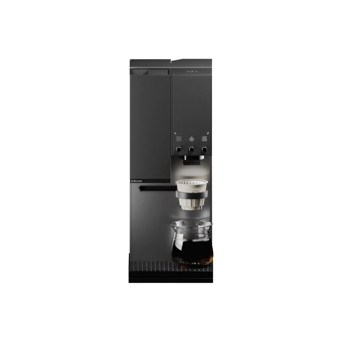 xBloom Studio Midnight Black coffee machine front view